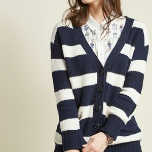 Brand New Button Up Striped Cardigan 3X